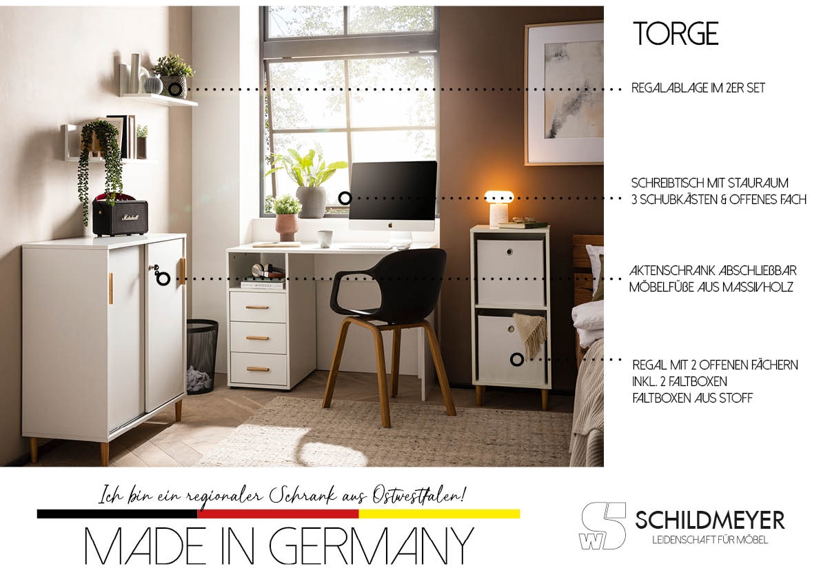 Schildmeyer Aktenschrank »Torge Aktenschrank, Breite 80 cm« 1 Stk. tlg. 2-fach Stapelbar