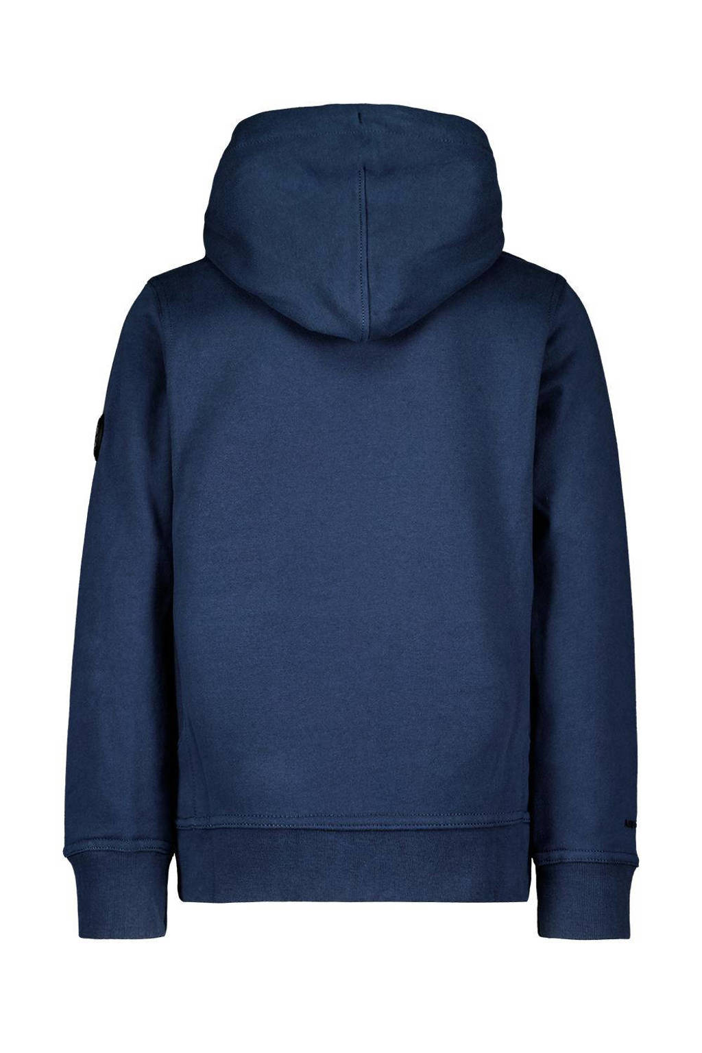 Airforce hoodie van katoen donkerblauw
