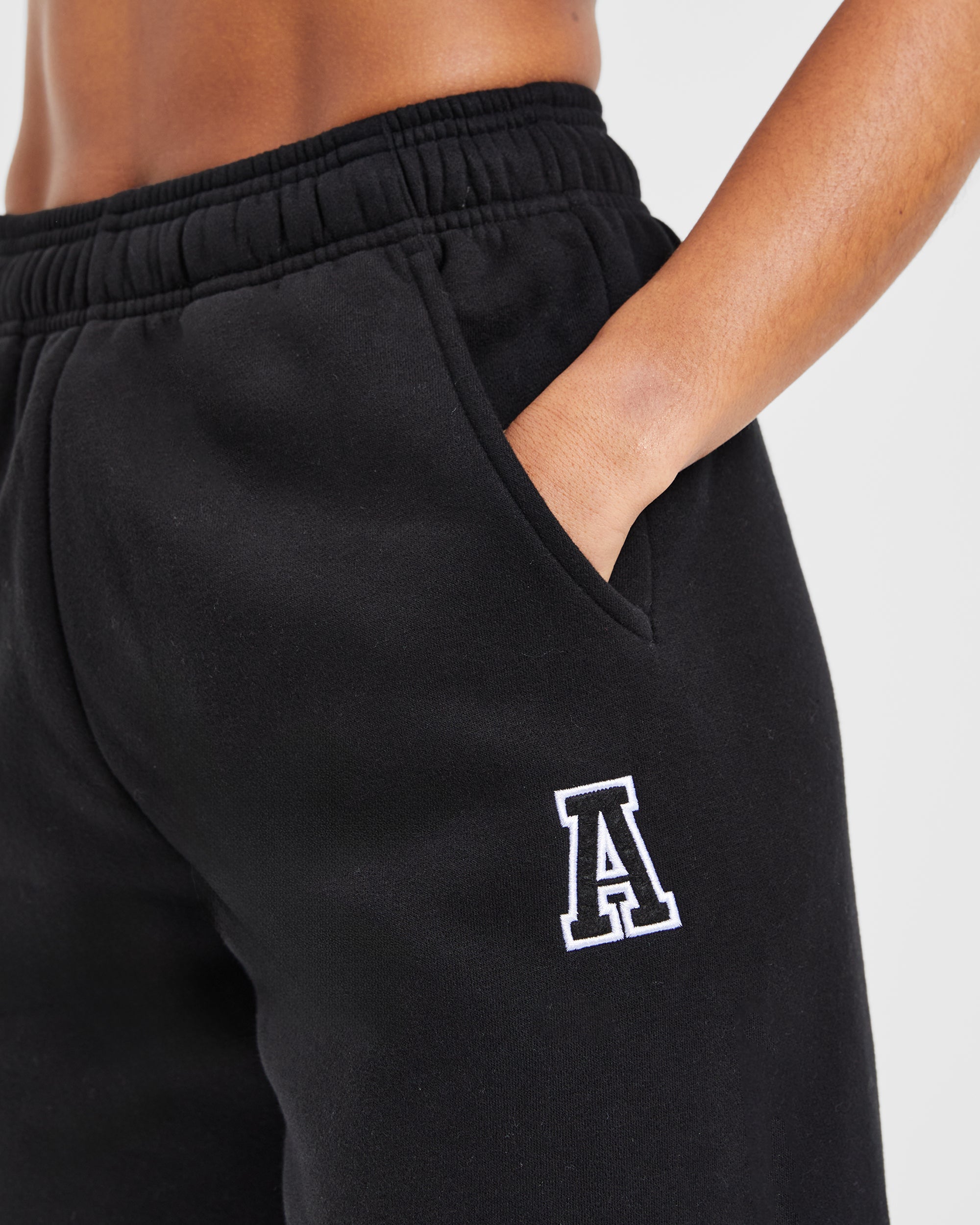 Varsity Embroidered Oversized Joggers