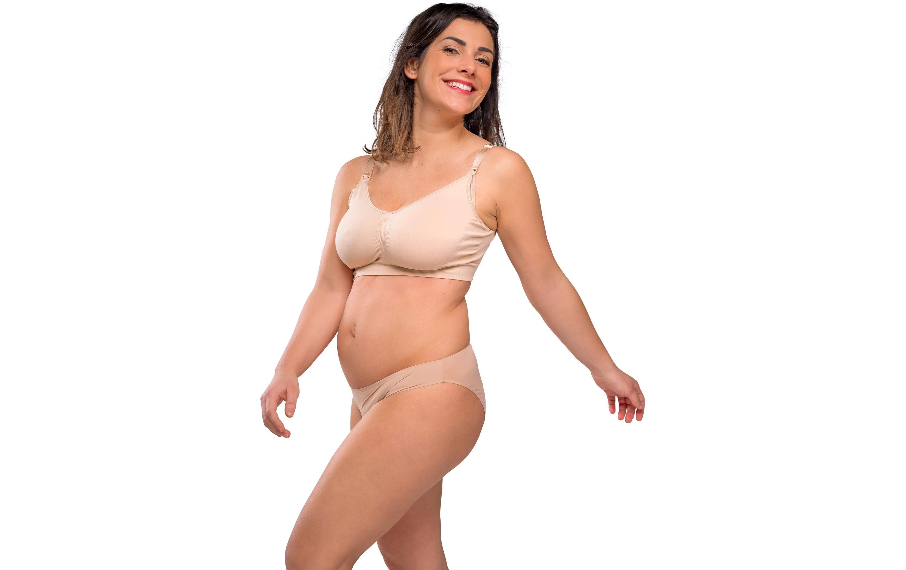 Still-BH Seamless Original 2er Beige Schwarz XLNahtloser Umstands- und Still-BH mit BH-Verlängerung und einfacher Einhandöffnung