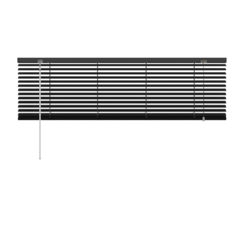 GAMMA aluminum jaloezie 25 mm zwart (kleurnr. 203) 140x250 cm (bxh)