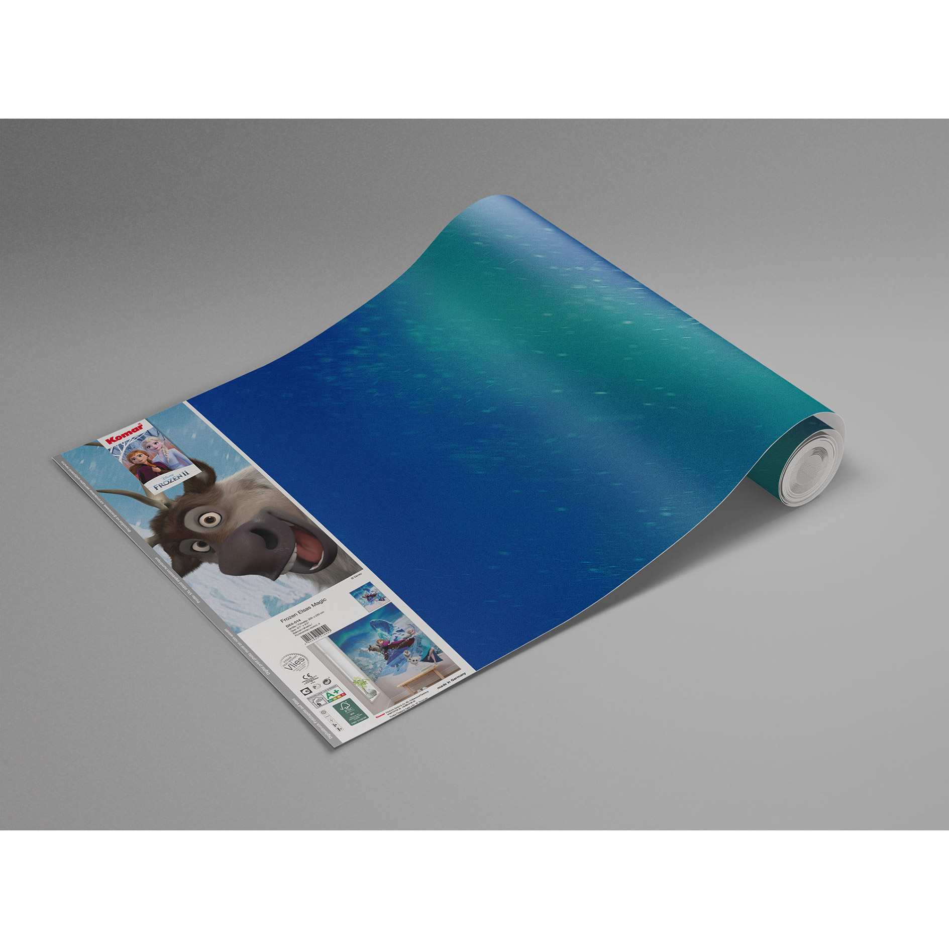 Vlies Fototapete FROZEN ELSAS MAGIC - blau - 200x280 cm