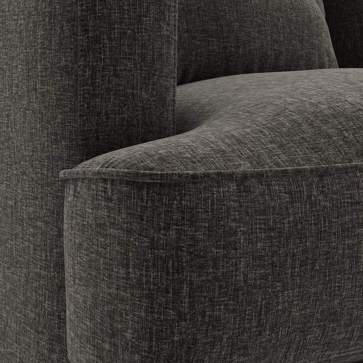 AM.PM<br>Sofá compacto de 2 lugares em veludo chenille, Alwine