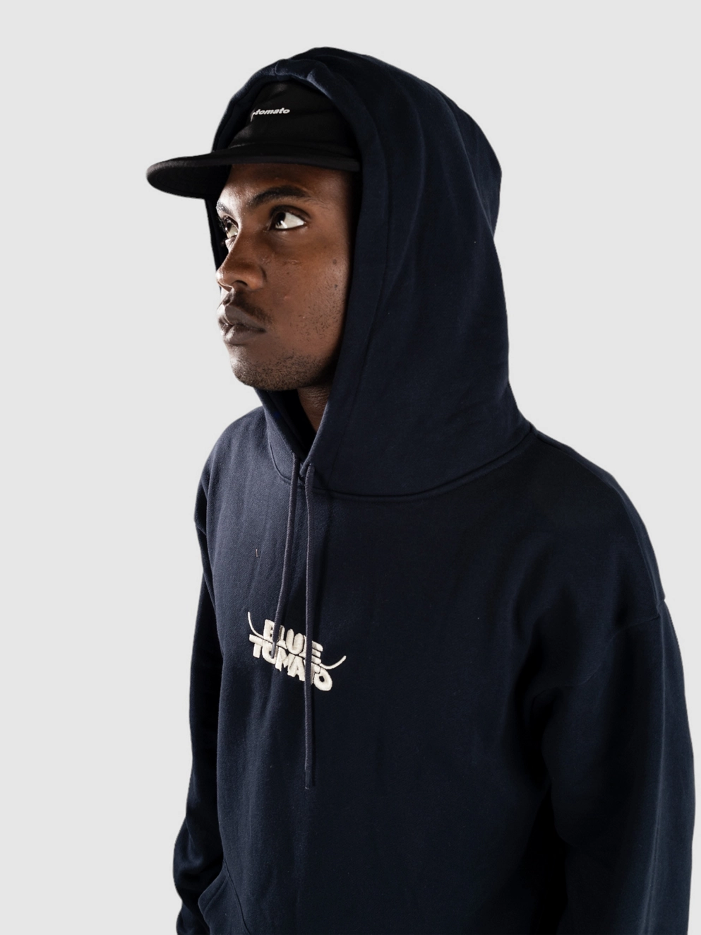 Blue Tomato Centered Mini Logo Hoodie blue nights