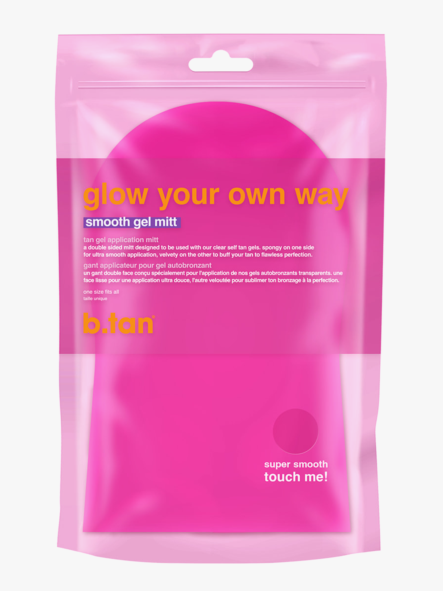 Glow Your Own Way Smooth Gel Mitt (Pink)