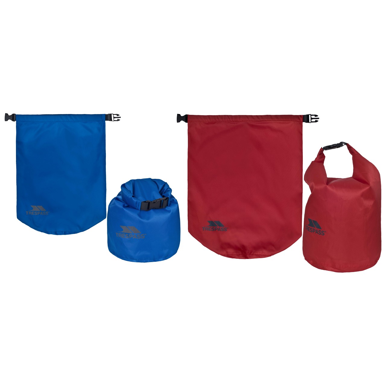 Conjunto de 2 peças Trespass, bolsa/mochila impermeável, modelo Euphoria (10 e 15 litros)