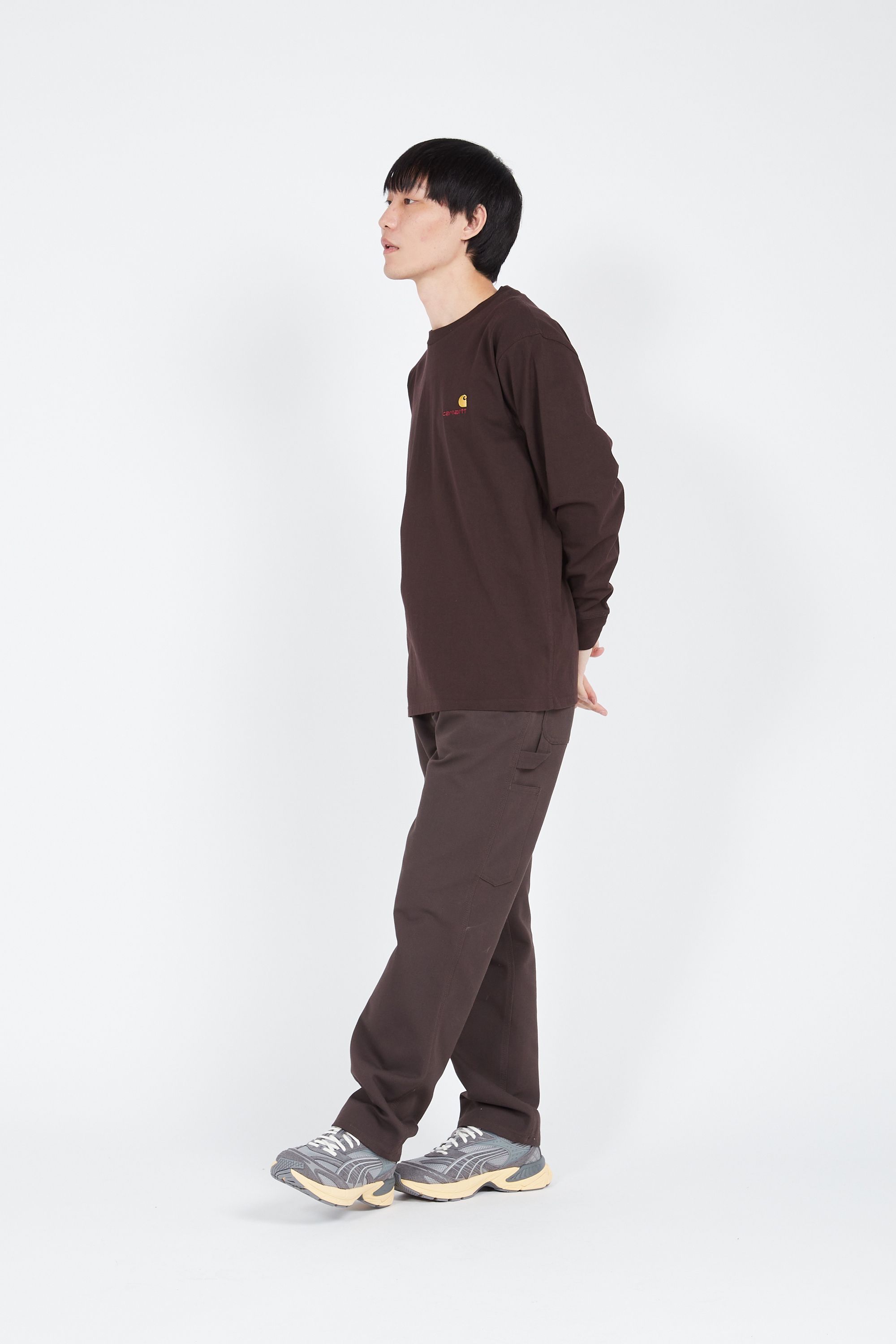 CARHARTT WIP T-shirt AMERICAN SCRIPT Marron