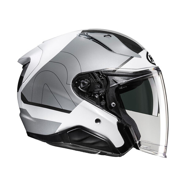 HJC - Casque RPHA 31 Chelet MC10 / Blanc / Argent / Brillant
