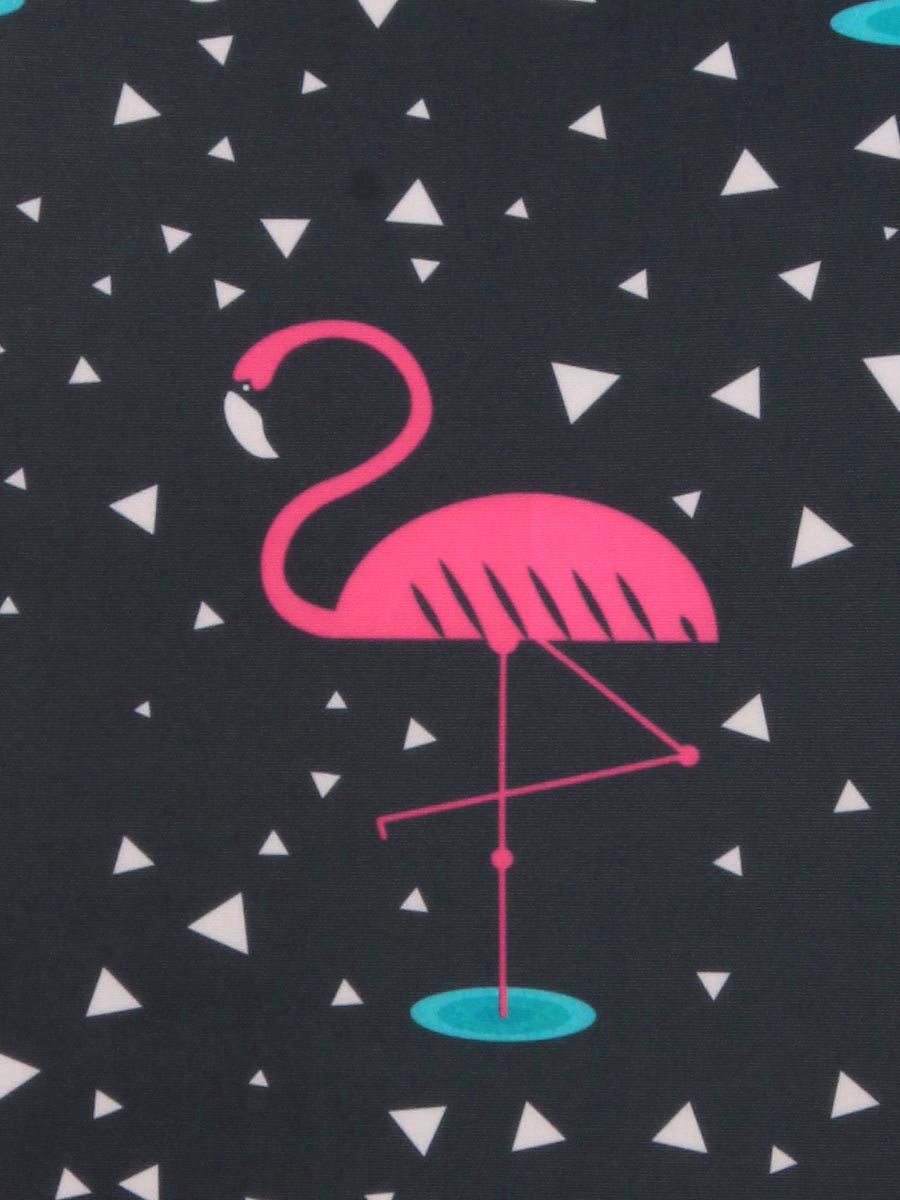 Housse de valise Periea Black with Pink Flamingos M