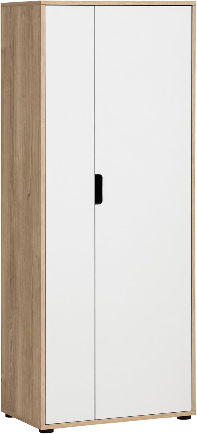 Schildmeyer Aktenschrank Emmik 702041, weißeiche Dekor/mattweiß, 65 x 41 x 163,6