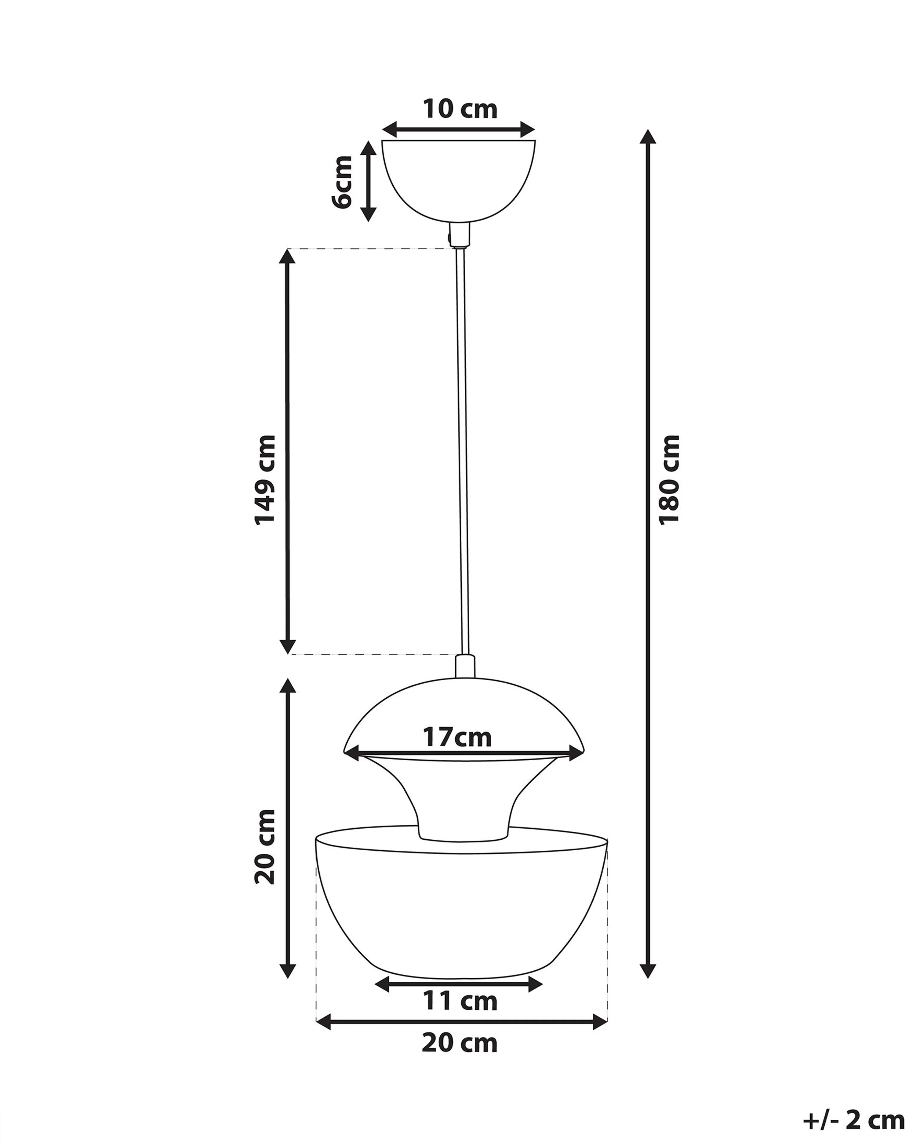Hanglamp BOJANA Metaal Zilver