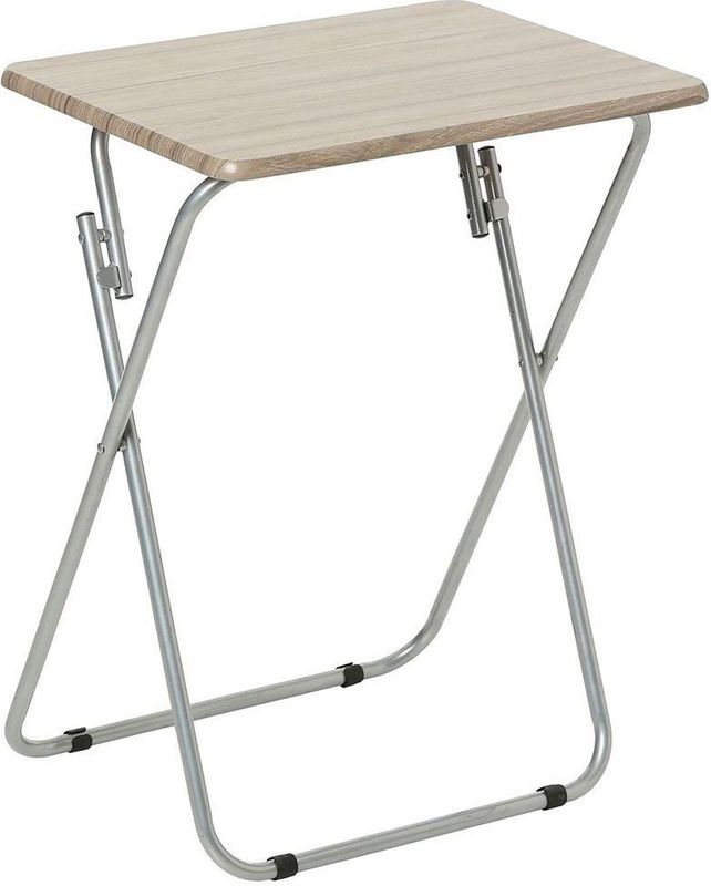 5Five - Edson - Bijzettafel - Naturel/Zwart - Metaal - Inklapbaar