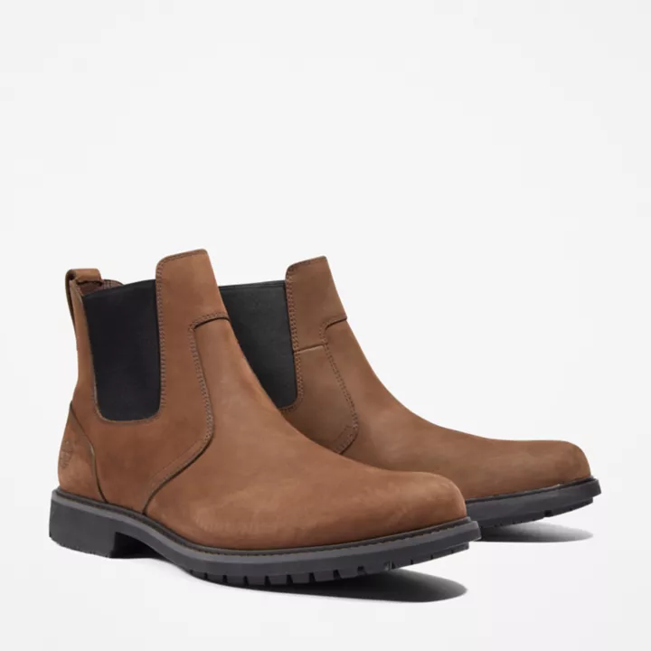 Bottine Chelsea Stormbucks pour homme en marron foncé