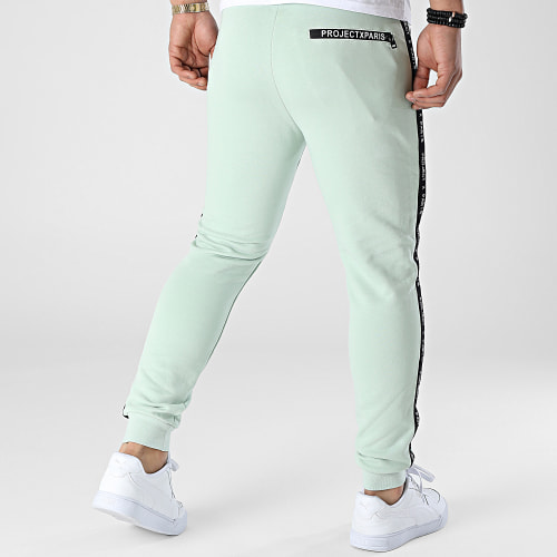Pantalon Jogging A Bandes 2040064 Vert Clair