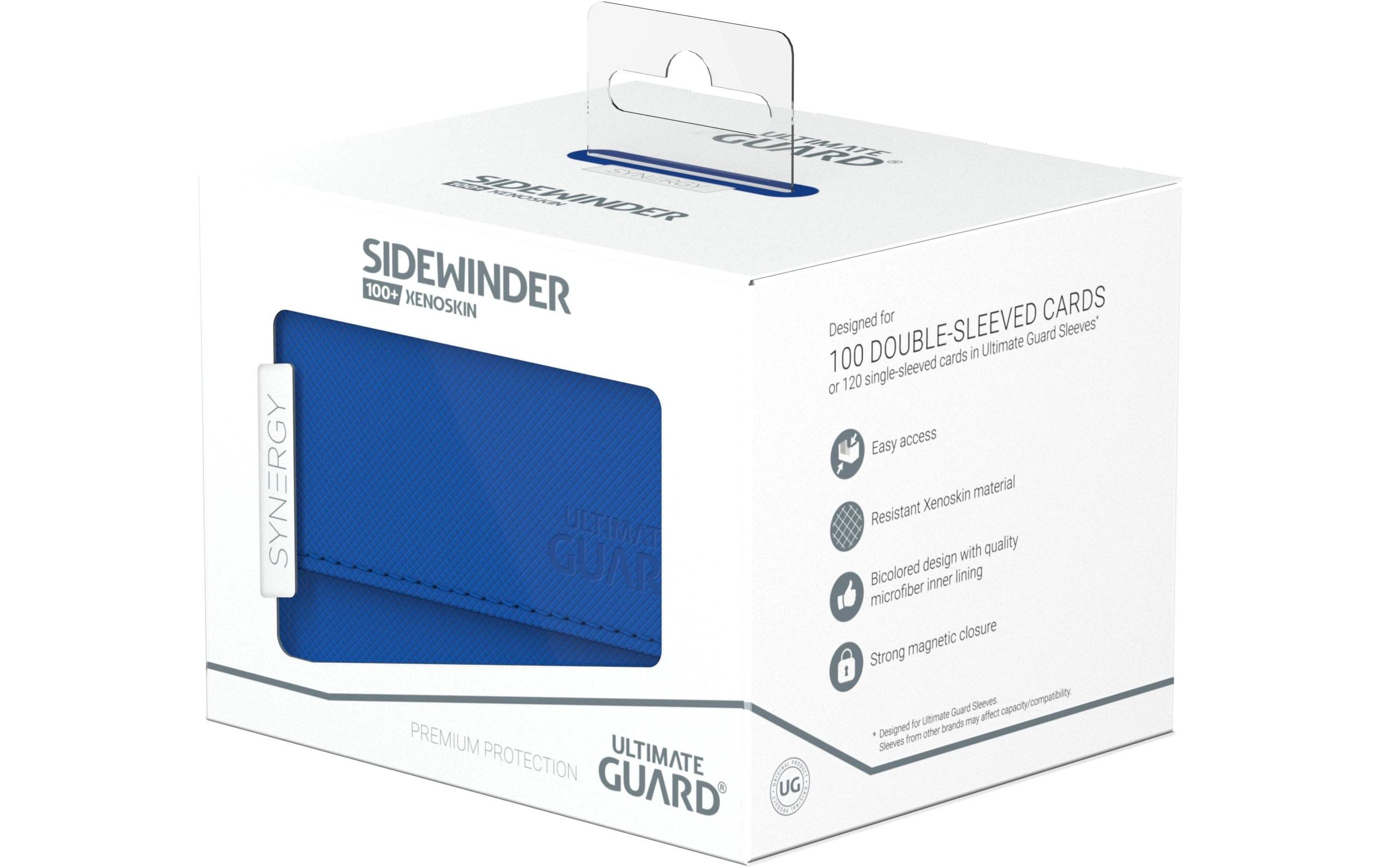 Kartenbox XenoSkin Synergy Sidewinder 100+ Blau/WeissHochwertige Box für Sammelkarten in Standardgrösse