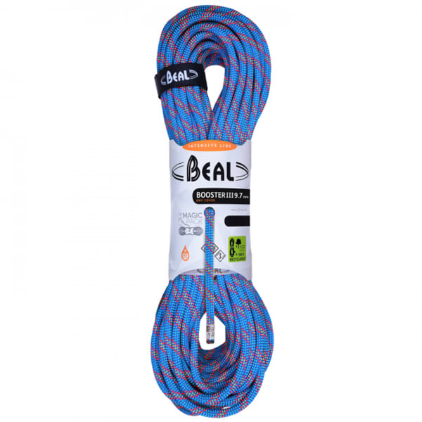 Corde alpinisme BEAL BOOSTER III 9.7MM x 70M BLUE