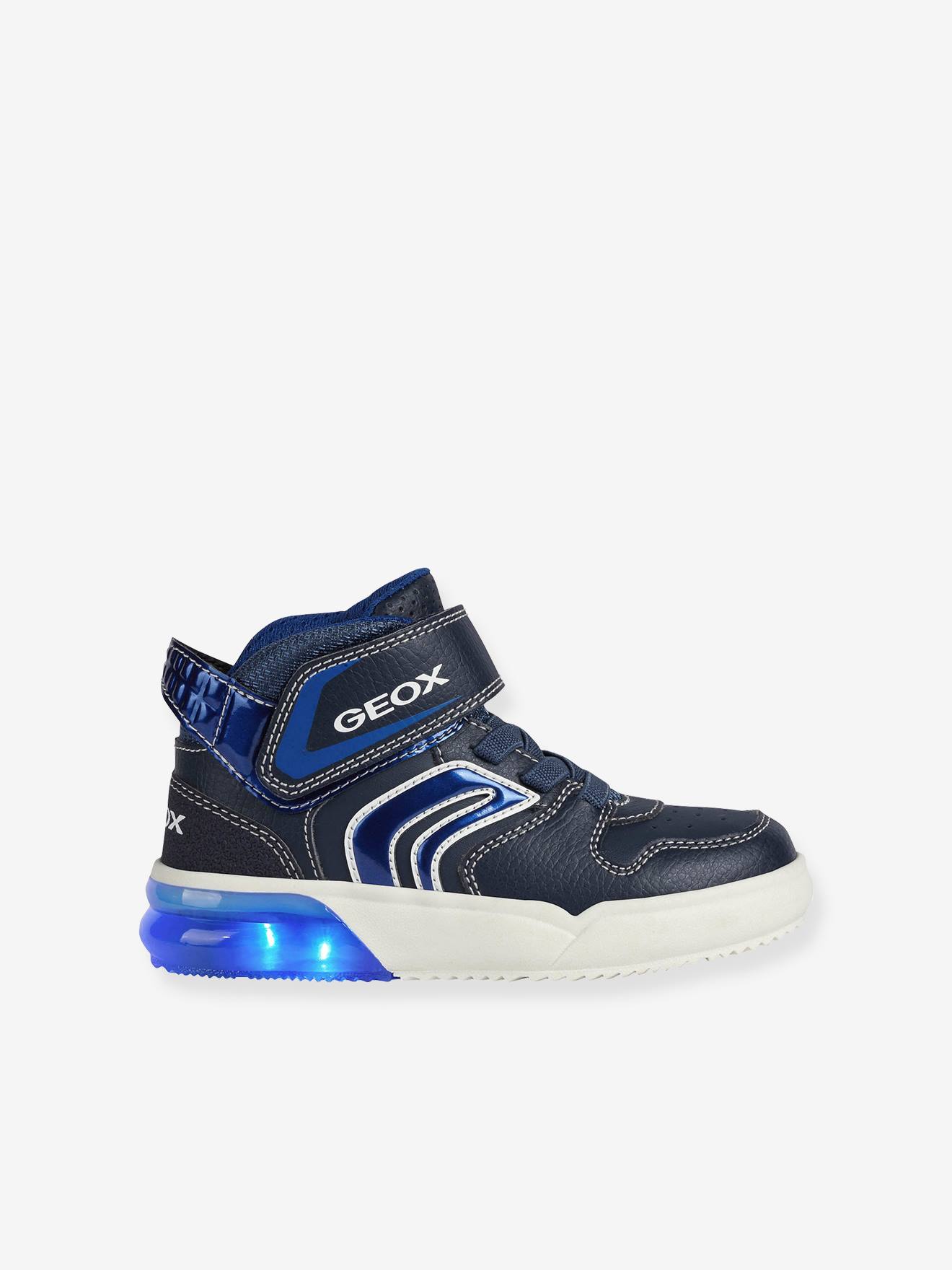 Tênis MID J Grayjay Boy A GEOX® azul escuro liso com estampas