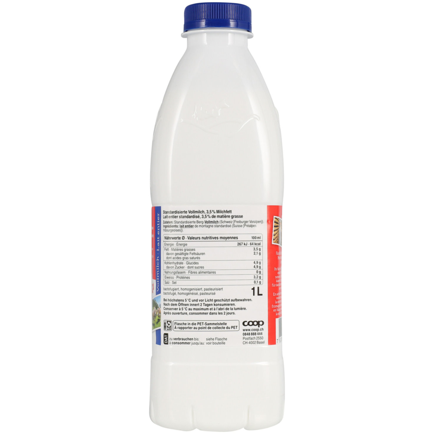Pro Montagna Vollmilch past PET