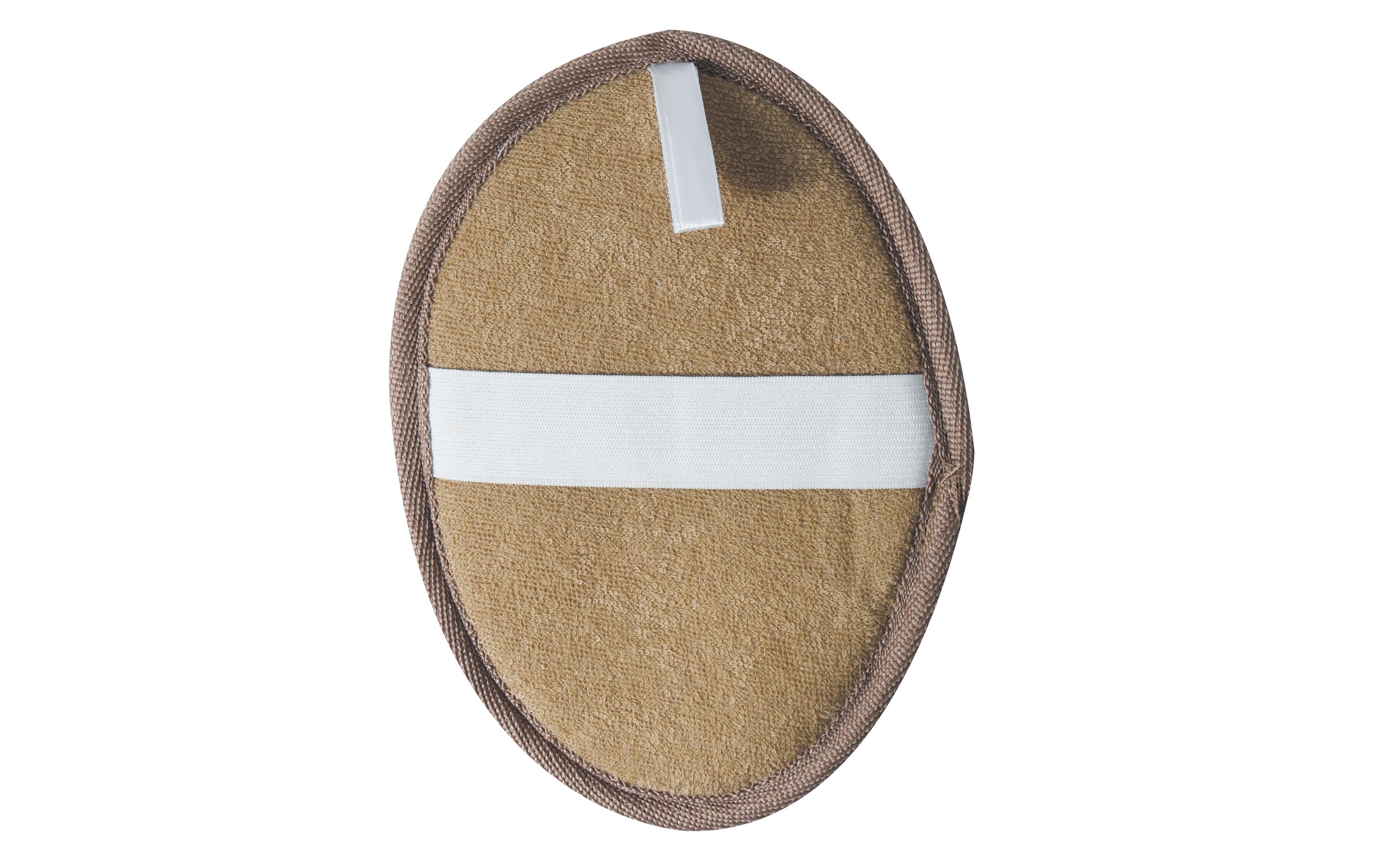 Peelingschwamm aus Jute 19.5 x 13 cm, BraunDuschschwamm