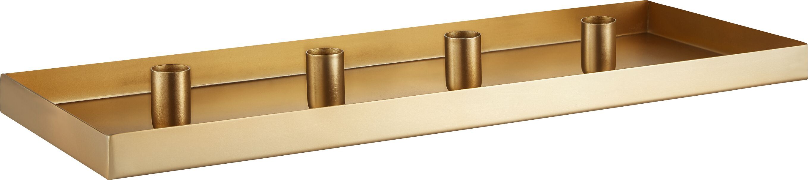 TOM Deko Platte - Gold / B: 18.0 cm x H: 7.0 cm x D: 50.0 cm