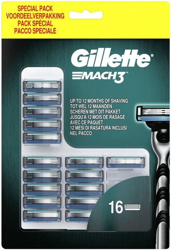Gillette - Mach 3 - Scheermesjes - 16 Stuks