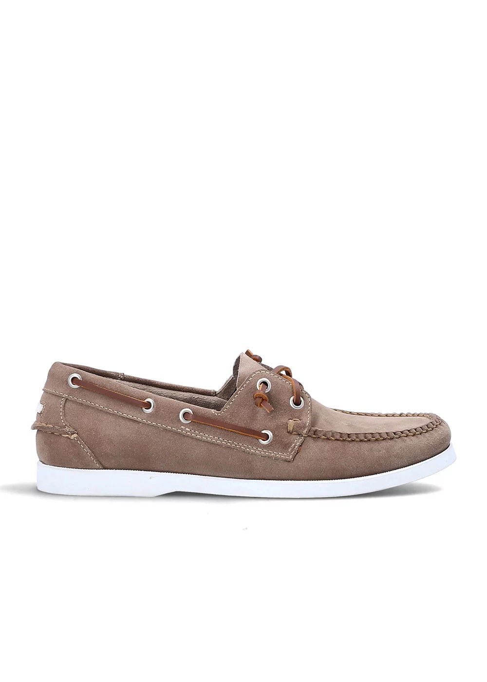 SURFER BOAT SHOE VELOURS BEIGE
