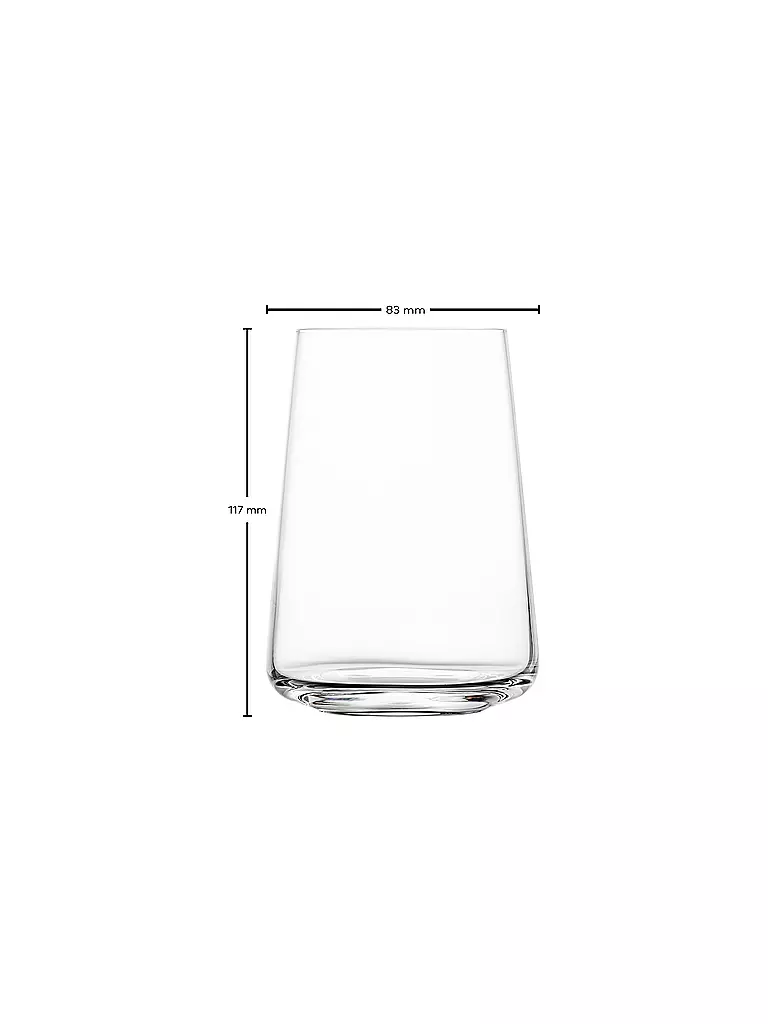 ZWIESEL GLAS Trinkglas - Allroundbecher MIO VINO 4-tlg.  transparent