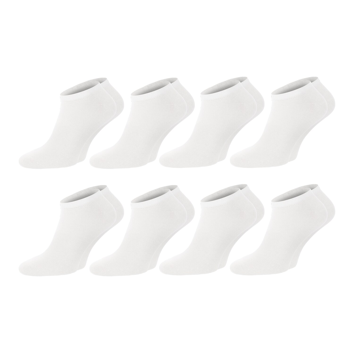 Chili Lifestyle SNEAKER Socken weiß oder schwarz 8 Paar Baumwolle