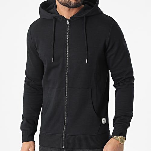 Sweat Capuche Zippé Basic Noir