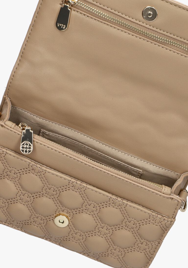 V73 taupe v73 schoudertas eva flap bag