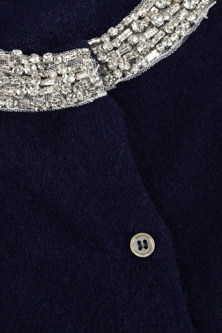 donkerblauwe janice vest moon