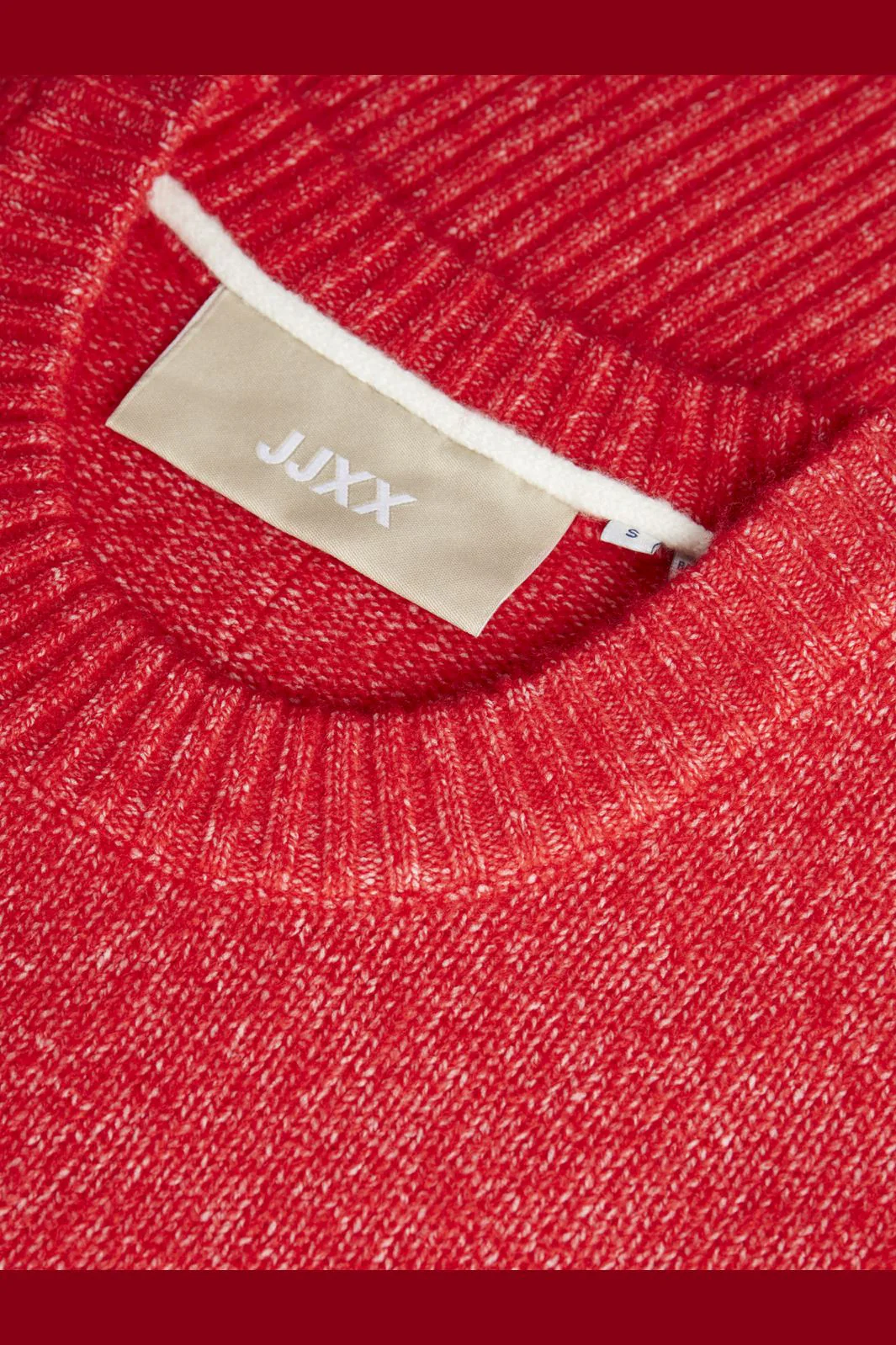 Jjxx Jxollie Diverse Crew Neck Knit Sn 4637707 racing red vanilla ice