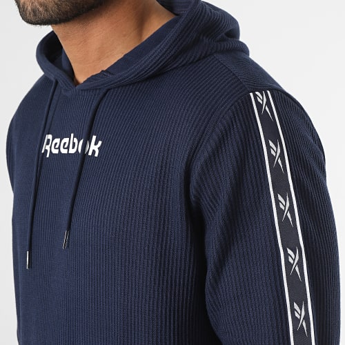 Sweat Capuche A Bandes Reebok Identity Vector Tape HZ3369 Bleu Marine