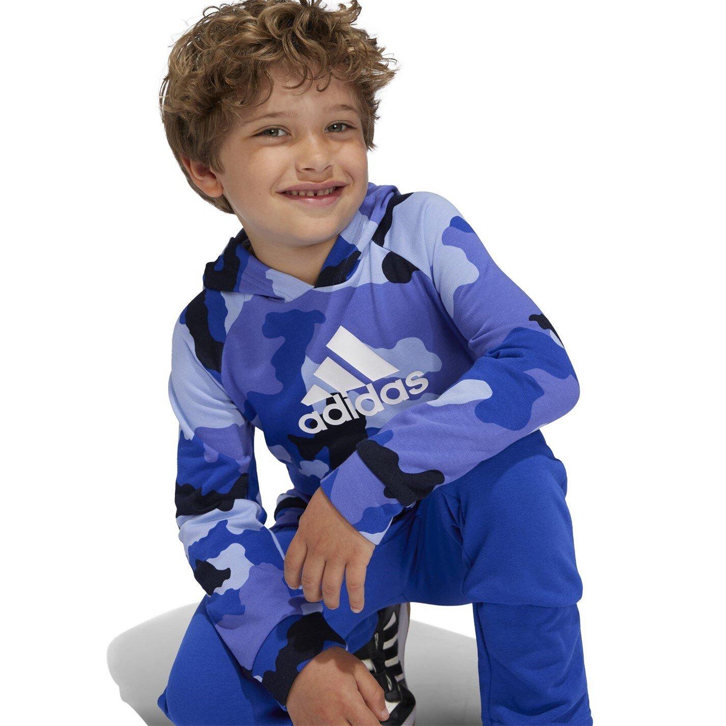 adidas Essentials Allover Print Hoodie Set Kids