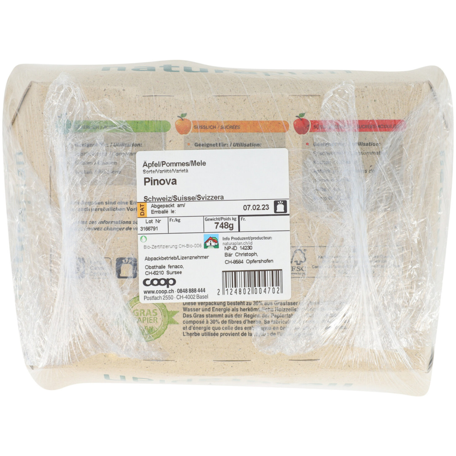 Naturaplan Bio Äpfel süsslich gelbe Sorte ca. 750g -