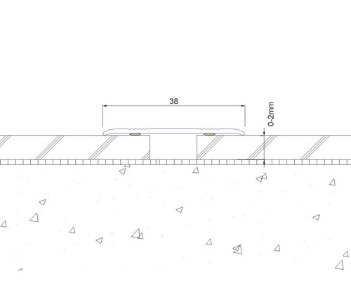SKANDOR overgangsprofiel cognac geanodiseerd zelfklevend 2x38x900 mm