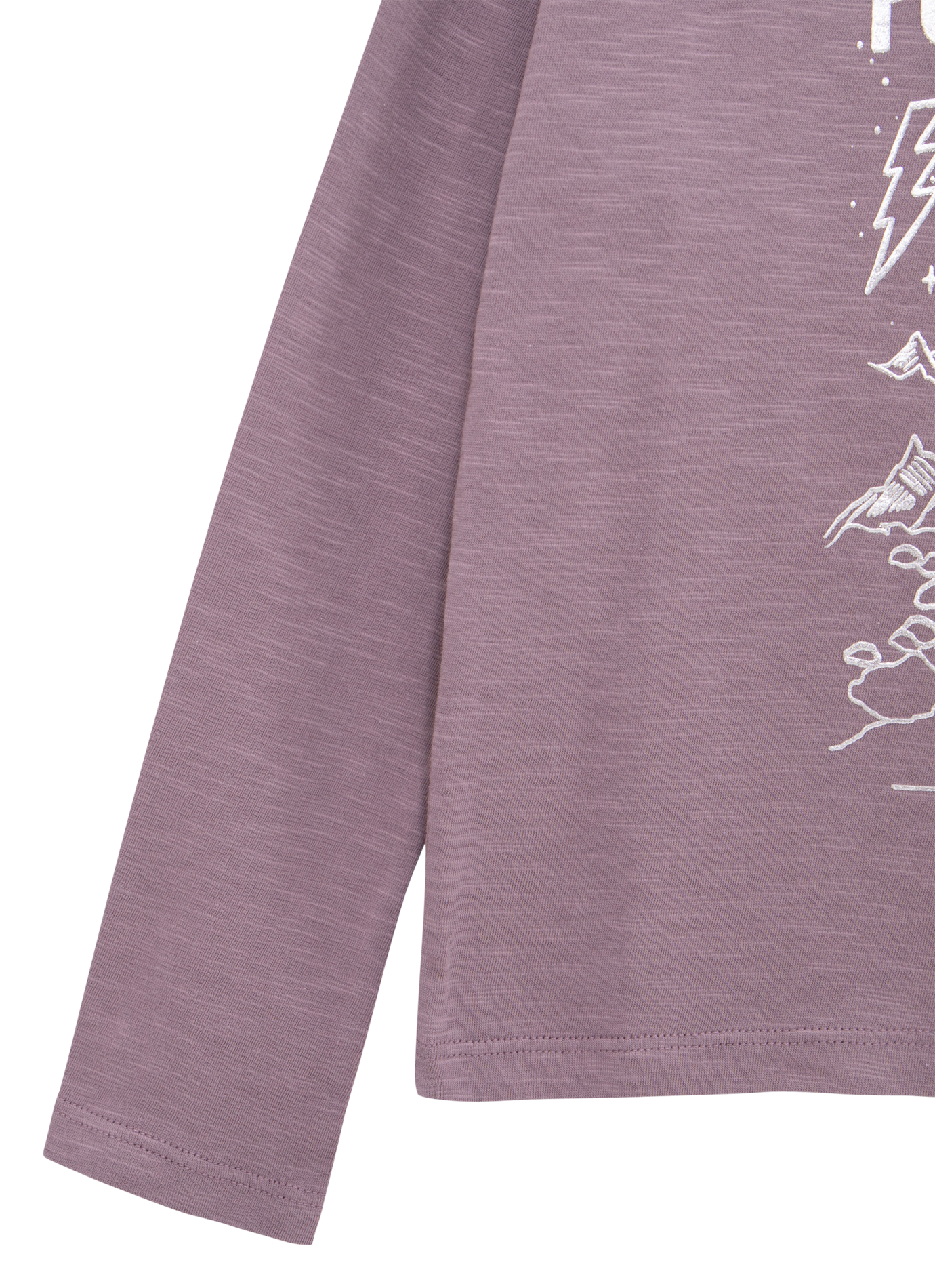 Tee-shirt col rond en coton | Violet