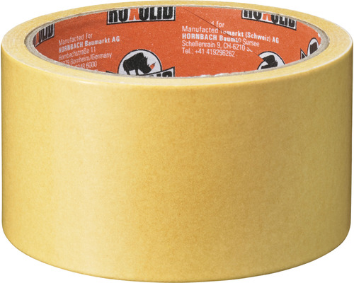 ROXOLID Duo Tape Dubbelzijdige Tape Tapijttape Bruin 50 mm x 10 m