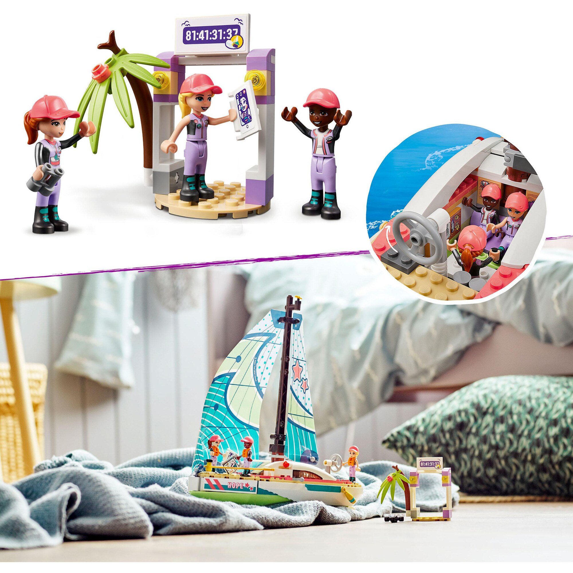 LEGO Konstruktionsspielzeug Friends Stephanies Segelabenteuer