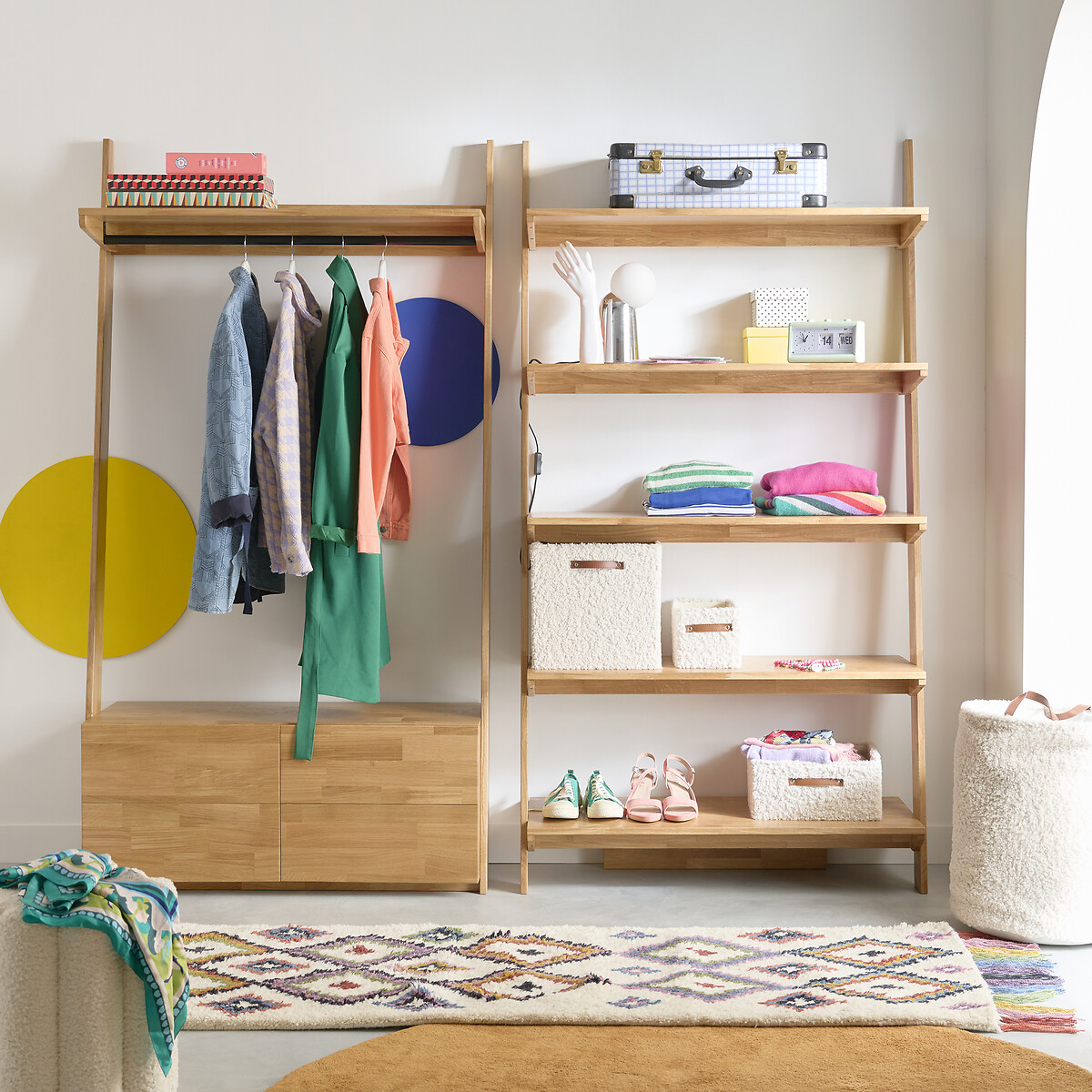LA REDOUTE INTERIEURS<br>Módulo de armário de parede + 4 gavetas, Domeno