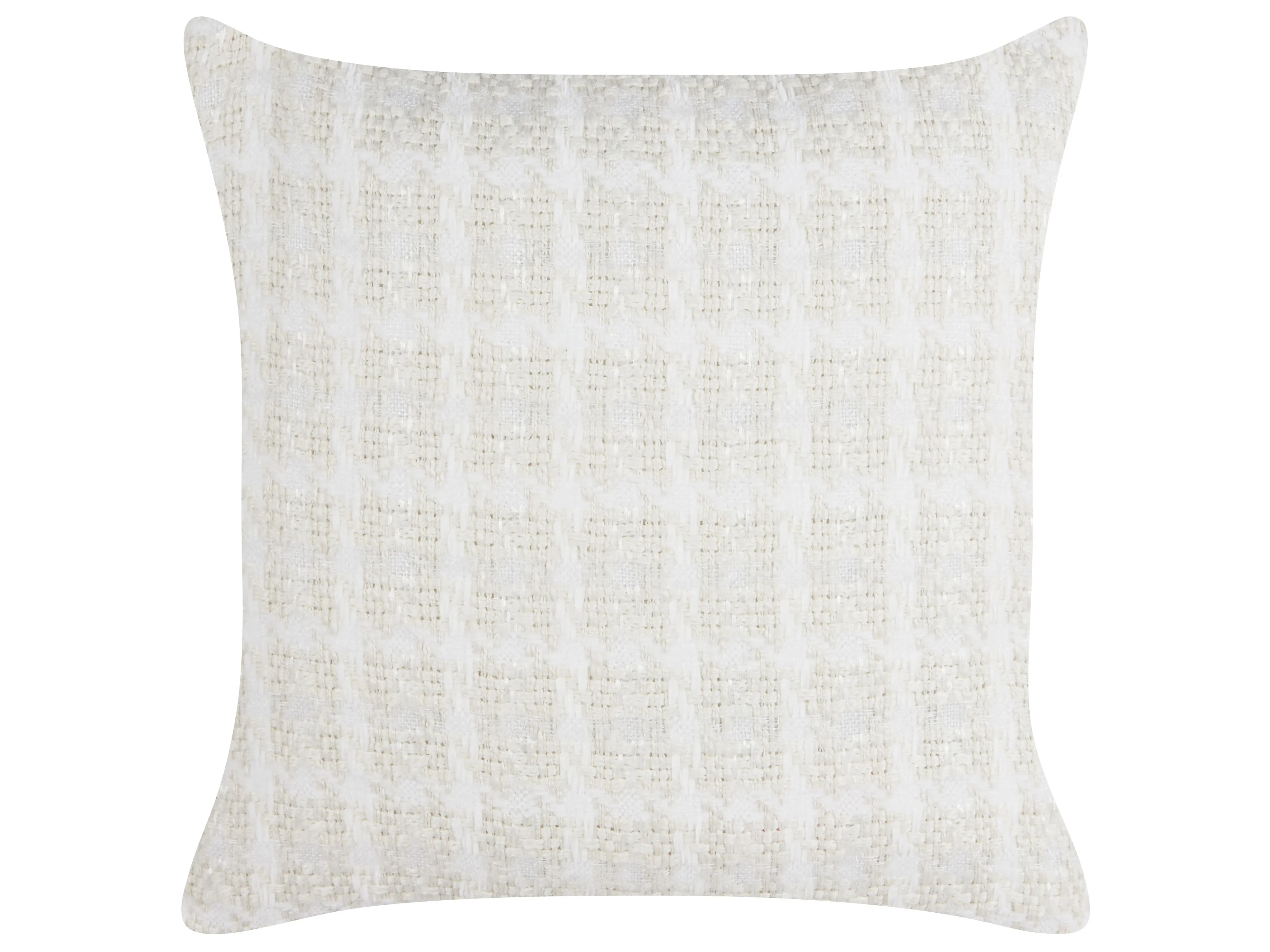 Sierkussen DOURIS 45 x 45 cm Lichtbeige geblokt patroon