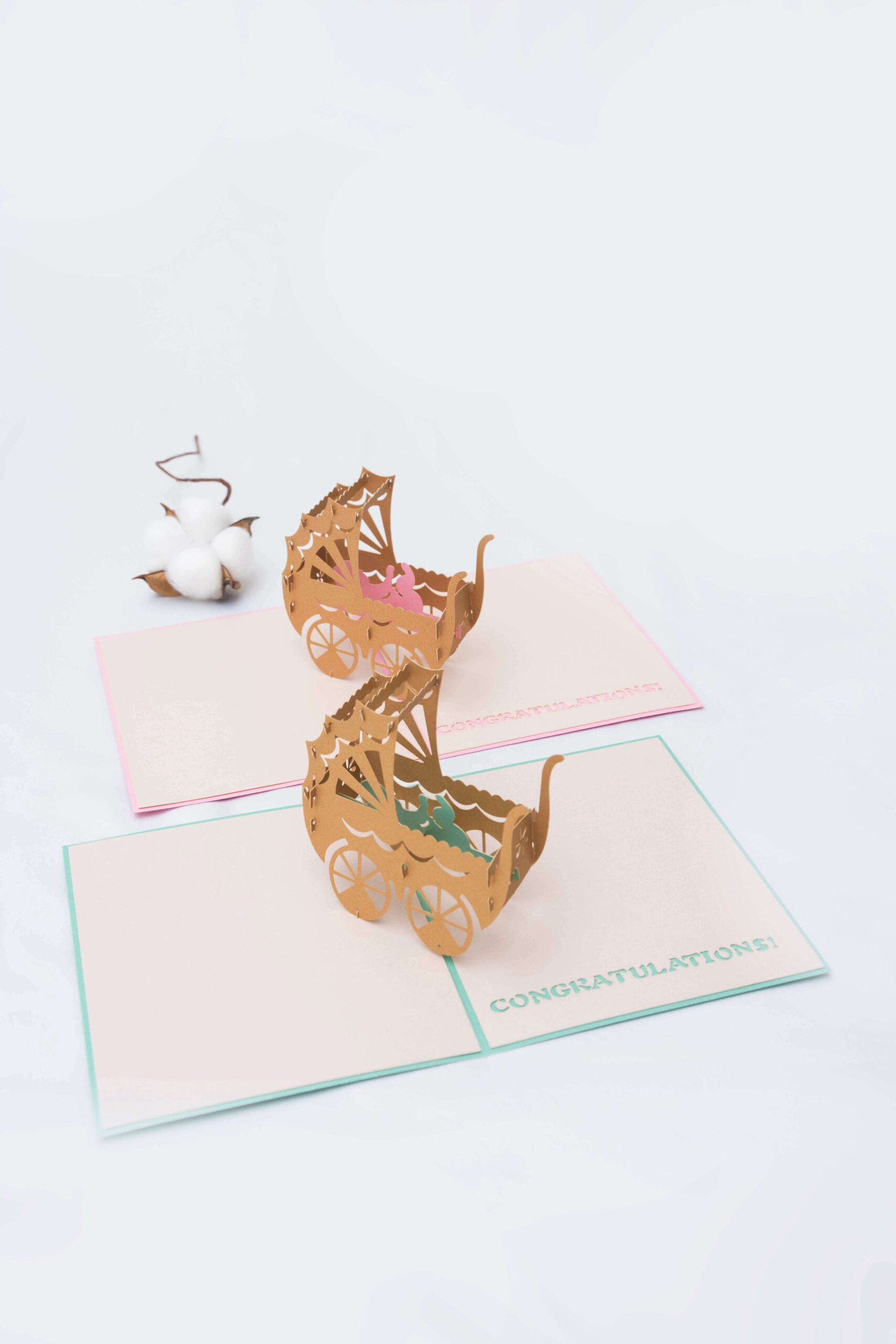 3D Gift Card For Baby Girl | Best for Baby Shower