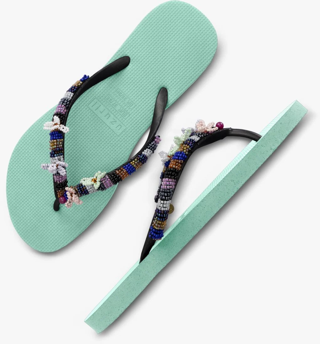 UZURII mint uzurii teenslippers las dalias blue