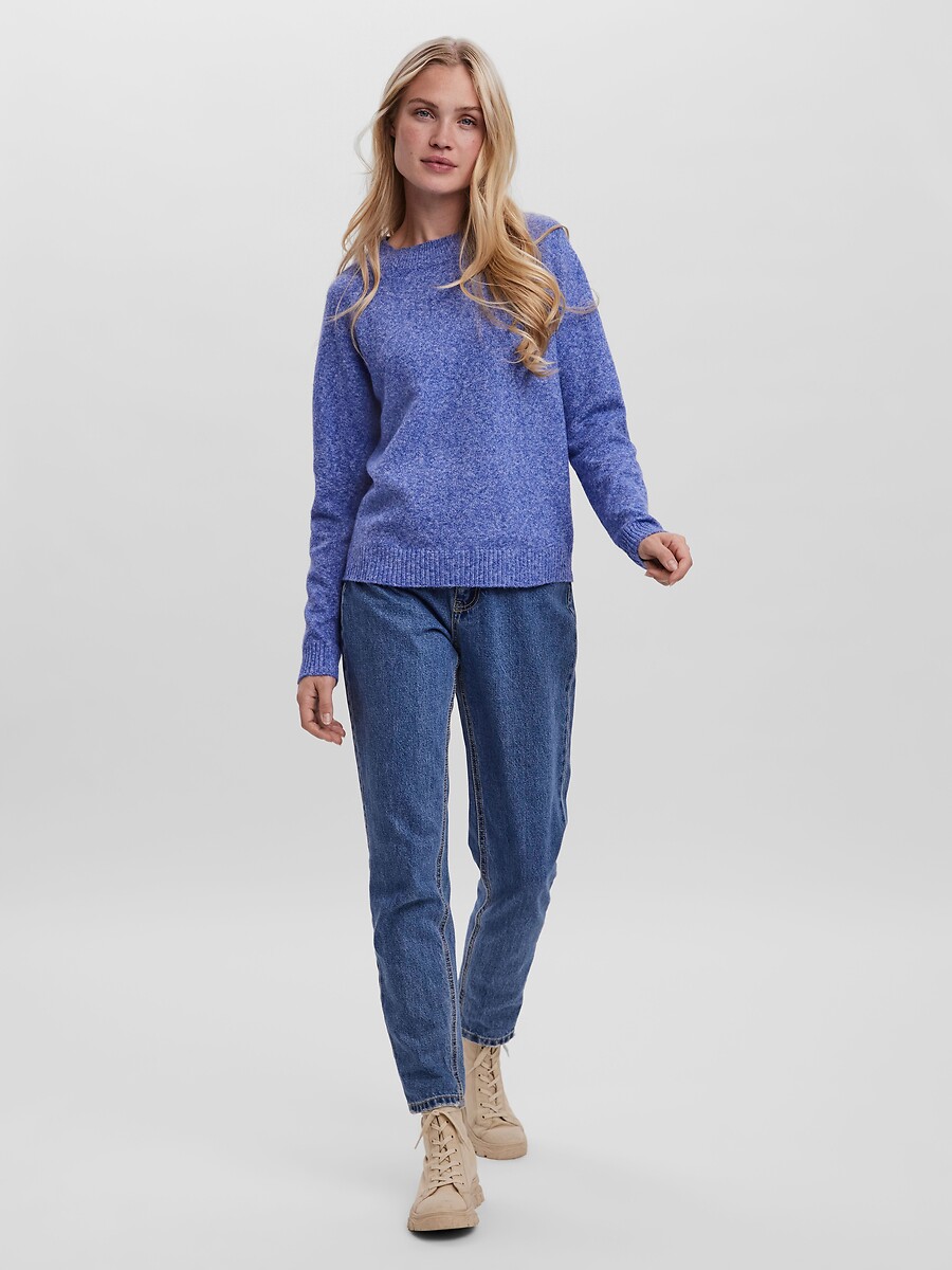VERO MODA<br>Suéter em tricô felpudo