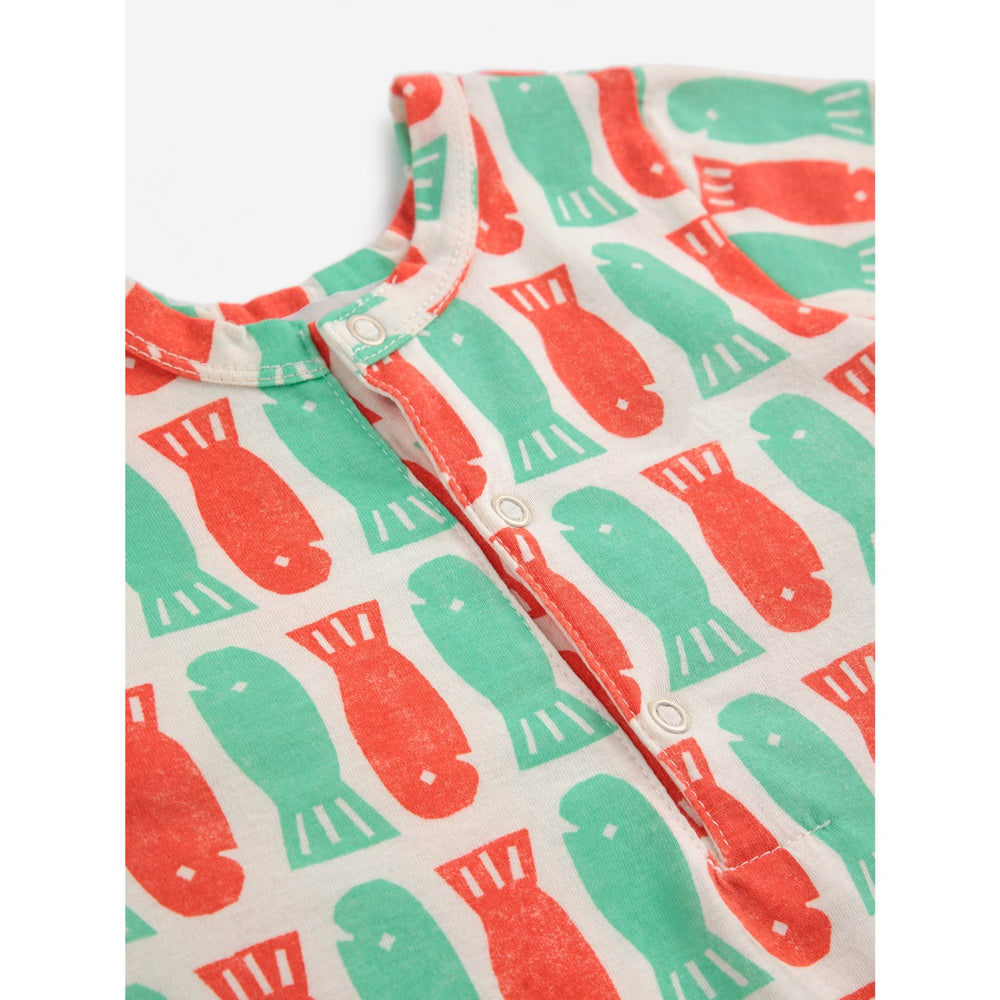 Køb Bobo Choses Offwhite Lucky Fish All Over Playsuit