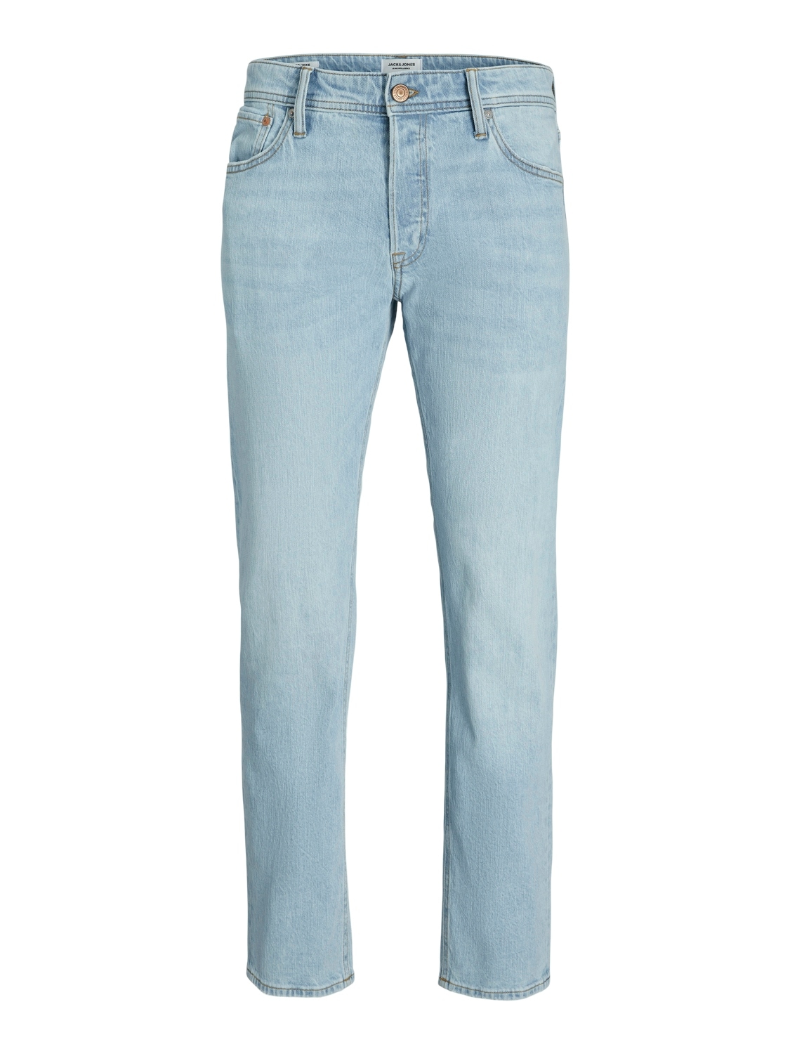 Jack & Jones Tapered-fit-Jeans »JJIMIKE aus elastischem Material und Used-Waschung«, Denim/Jeans, modisch, bequem, Baumwollmischung