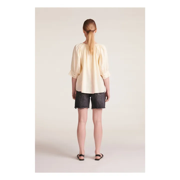 BELLEPIECE Blouse Emilia Rayures Dobby | Ecru
