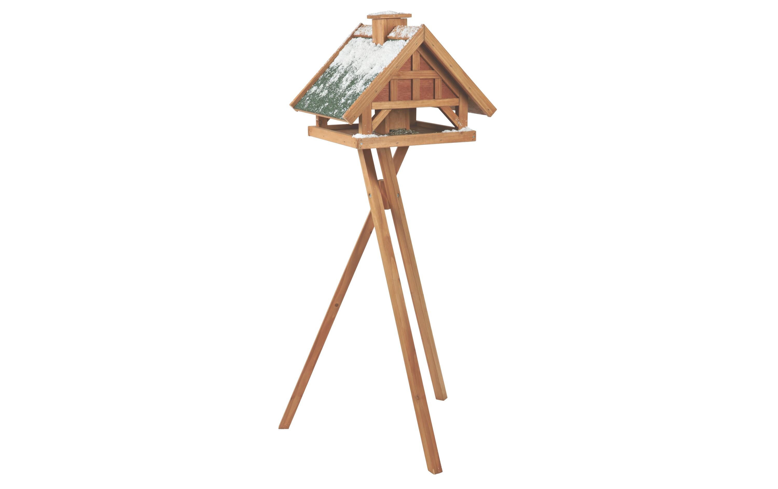 Futterspender Natura, 1.45 m, BraunVogelfutterhaus mit Ständer
