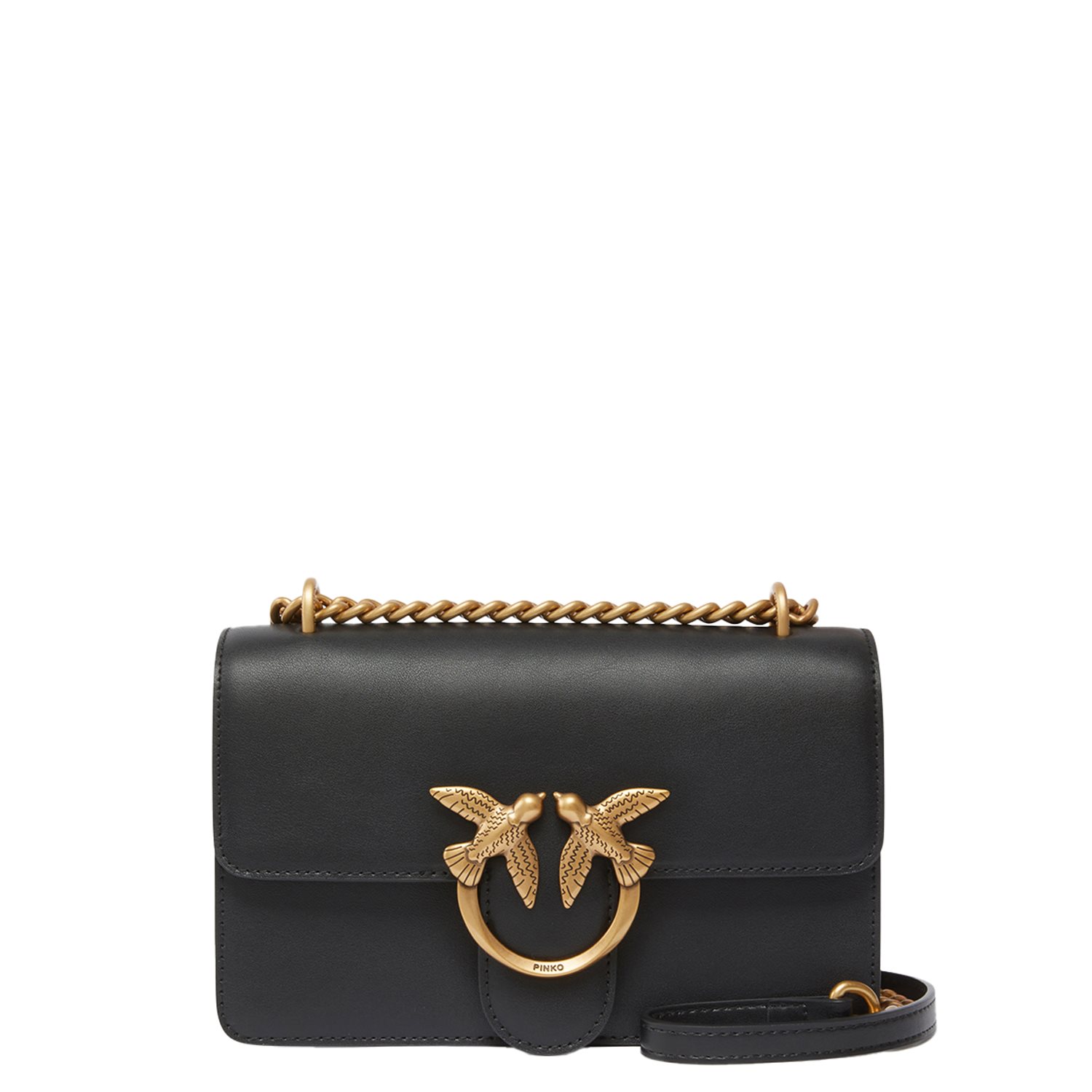 Pinko Love One Mini Dc Vitello Seta black