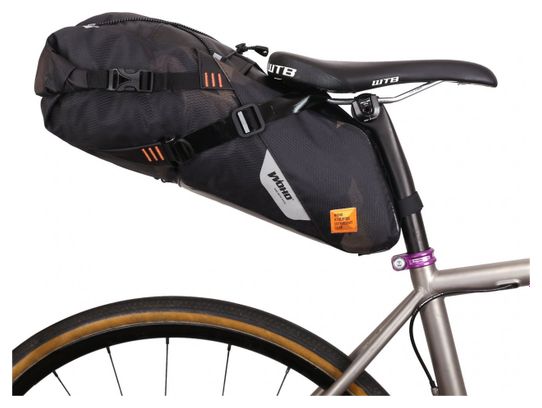 Sacoche de Selle Woho XTouring Saddle Bag Dry M 8-12L Noir Cyber-Camo Diamond